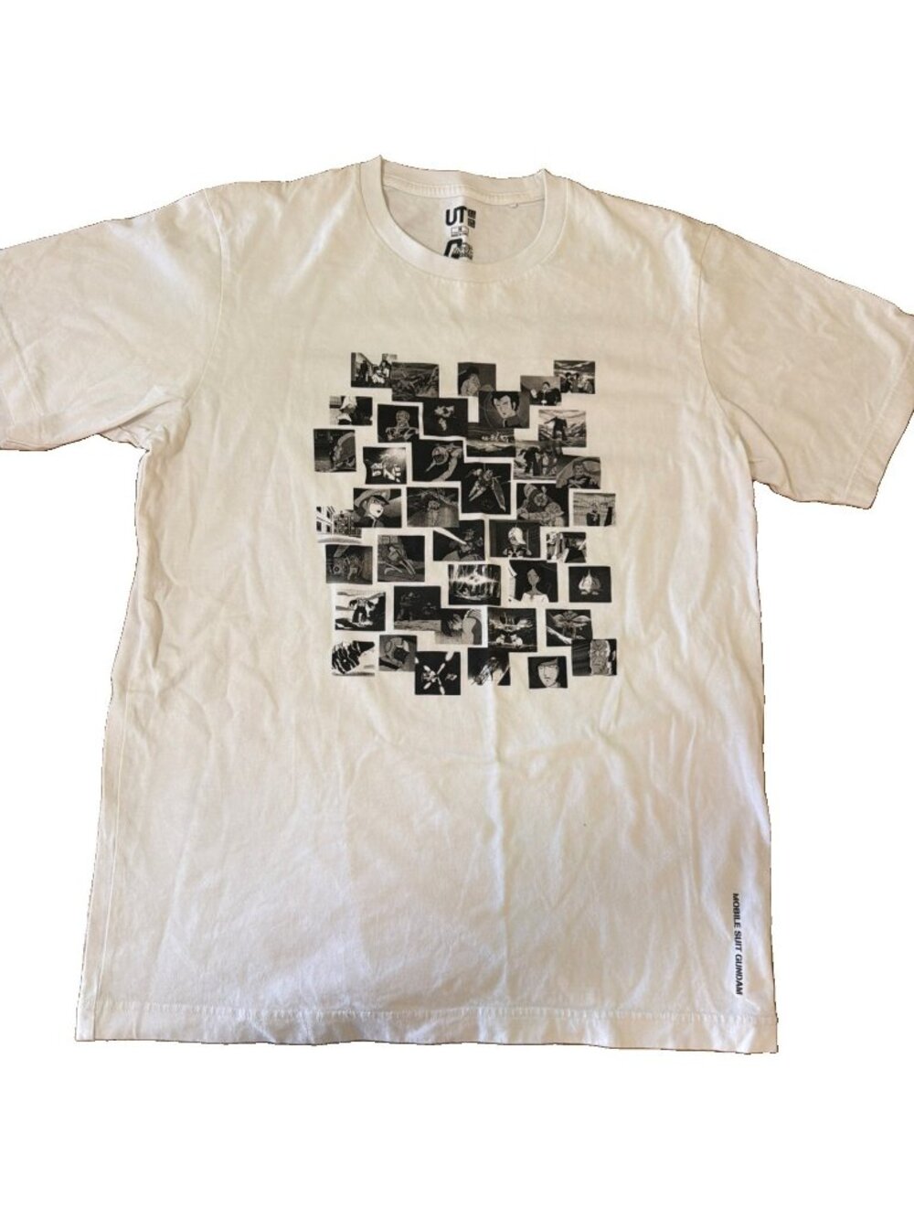 Uniqlo UT Shirt Mens M White Mobile Suit Gundam Anime Graphic Tee 40th Anni